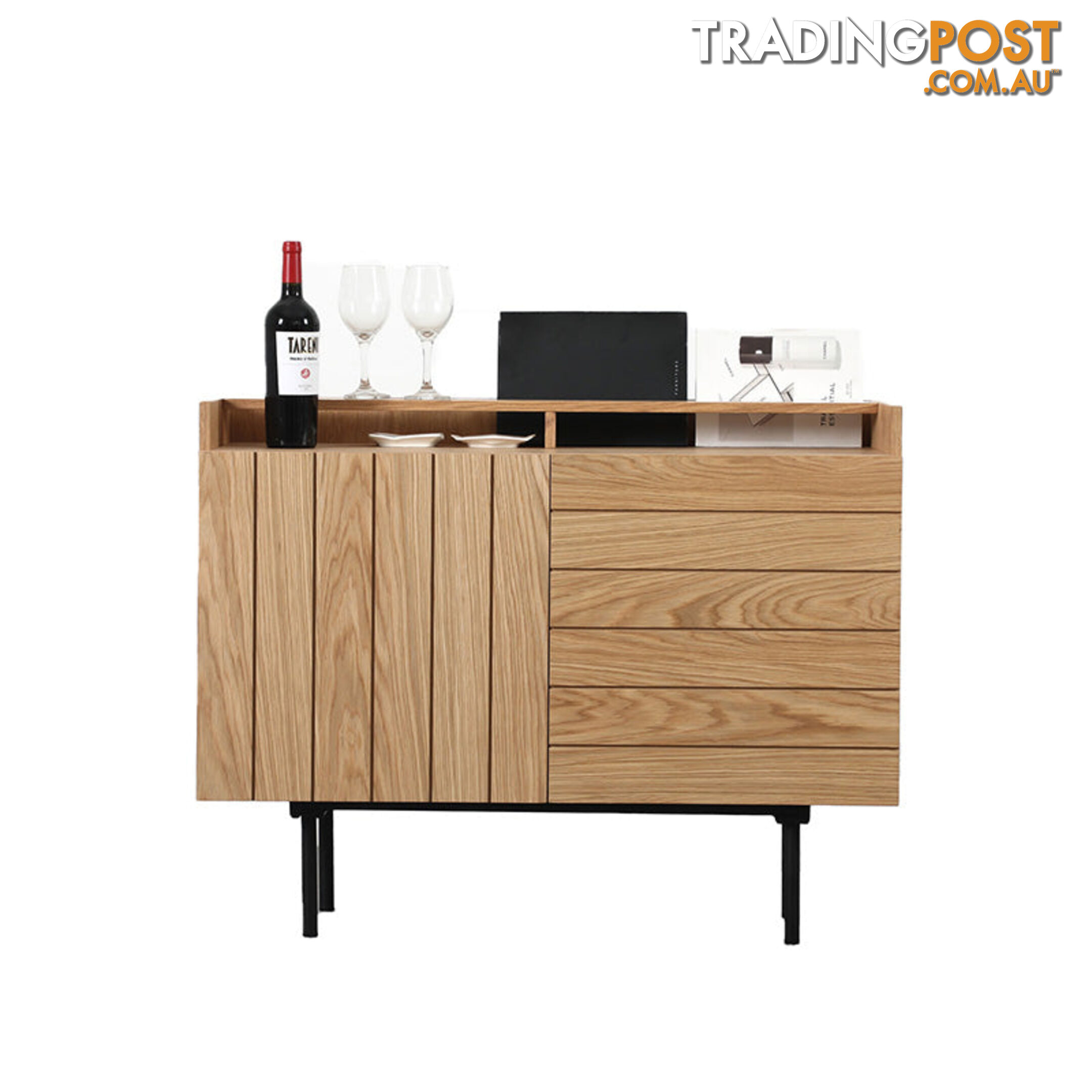 ZANE Sideboard 100cm - Natural Oak - BB-SB1007 - 9334719012117