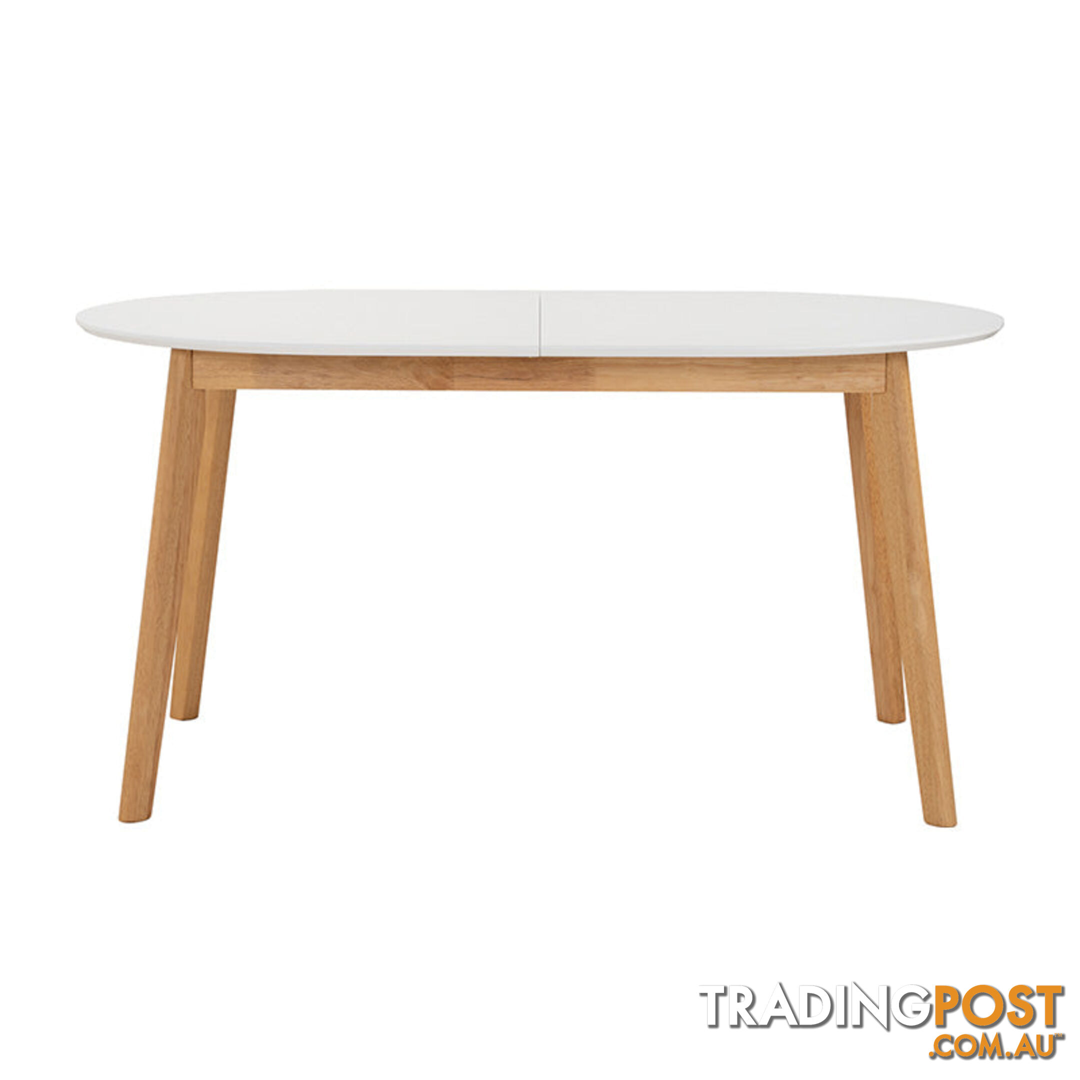 WERNER Extendable Dining Table 150cm - Natural & White - 146094 - 9334719012230