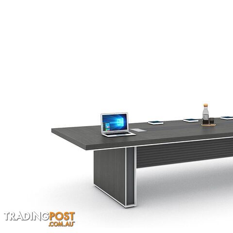 MATEES Boardroom Table 2.8M - Grey/ Brown - DF-BJSC1228 - 9334719010434