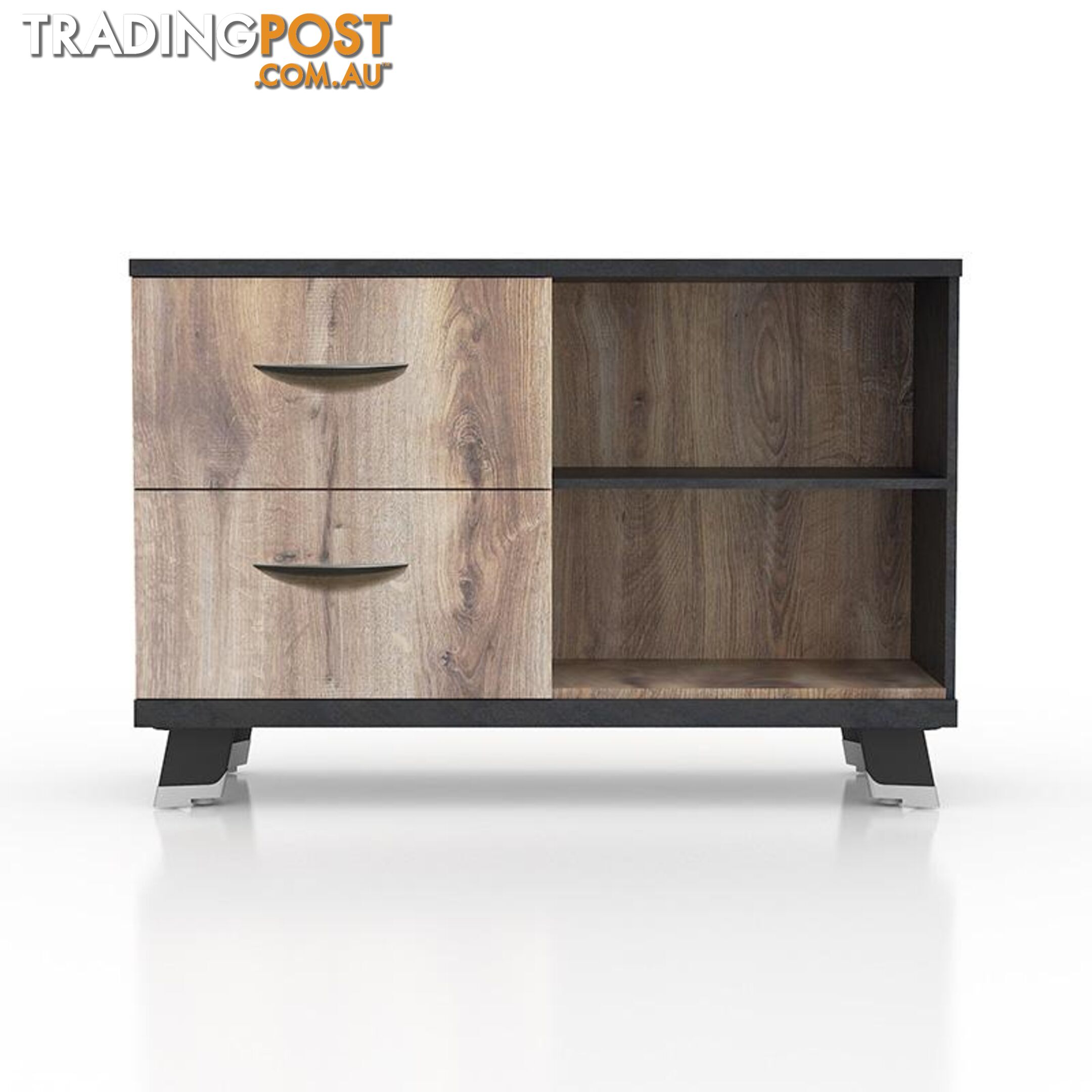 HALDIS Credenza Small 120cm - Warm Oak & Black - WF-NWS003 - 9334719010052