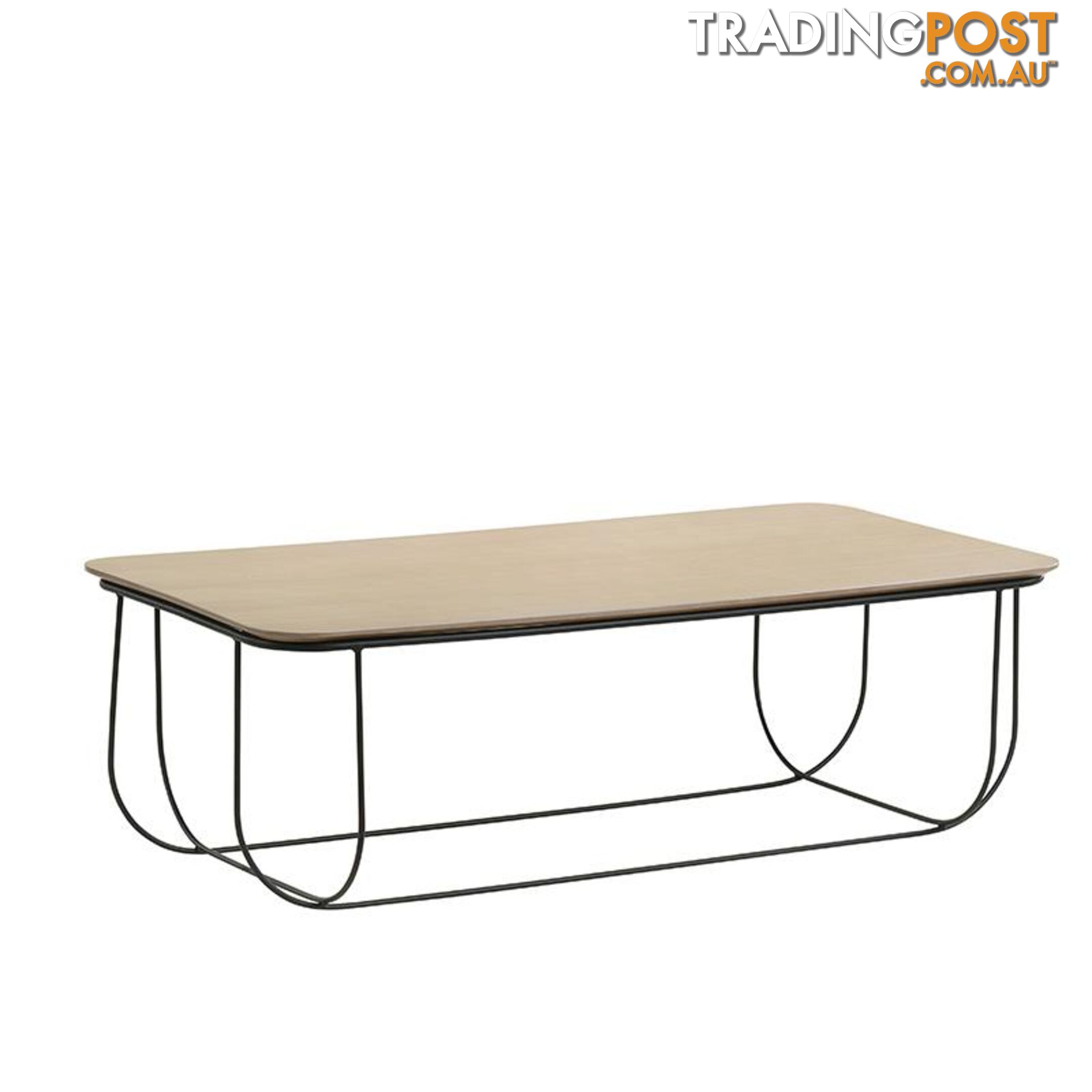 JENSEN Coffee Table 120cm - Natural & Black - IVT-3215 - 9334719010656