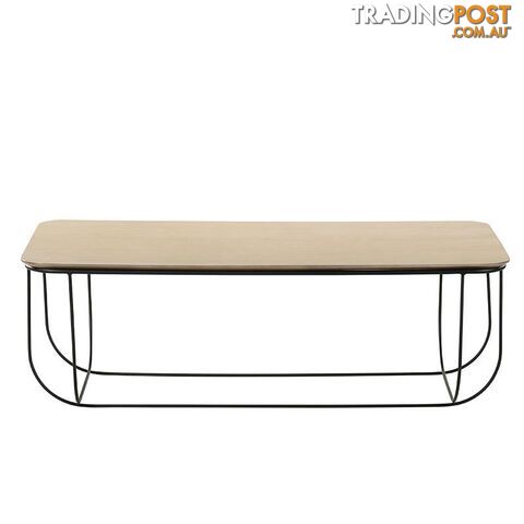 JENSEN Coffee Table 120cm - Natural & Black - IVT-3215 - 9334719010656