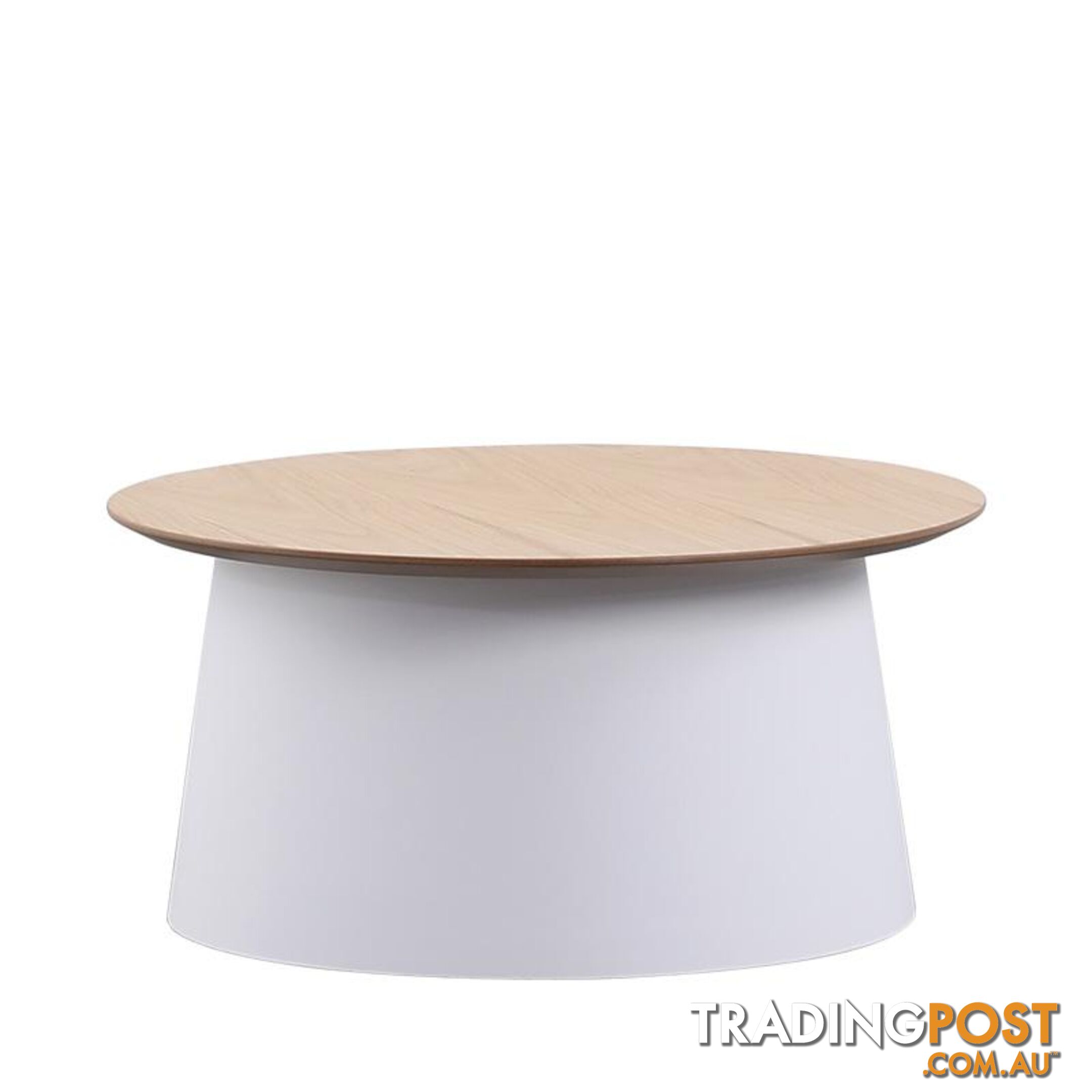 ZEEBA Coffee Table 69cm - White & natural - BB-299M-W - 9334719011011