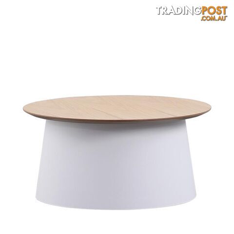 ZEEBA Coffee Table 69cm - White & natural - BB-299M-W - 9334719011011