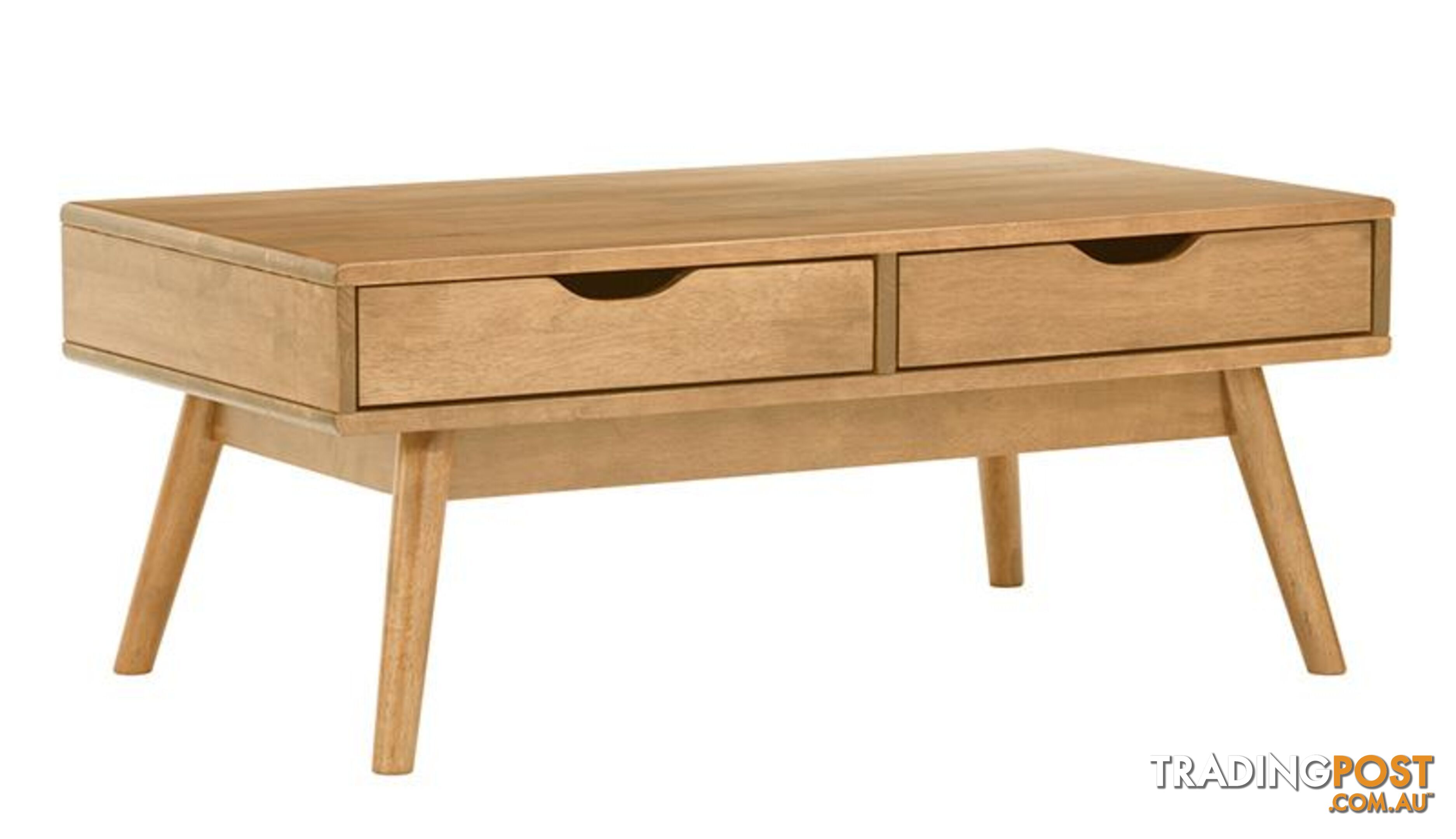 LAMAR Coffee Table with 2 Drawers 106cm - Natural - 133058 - 9334719000572