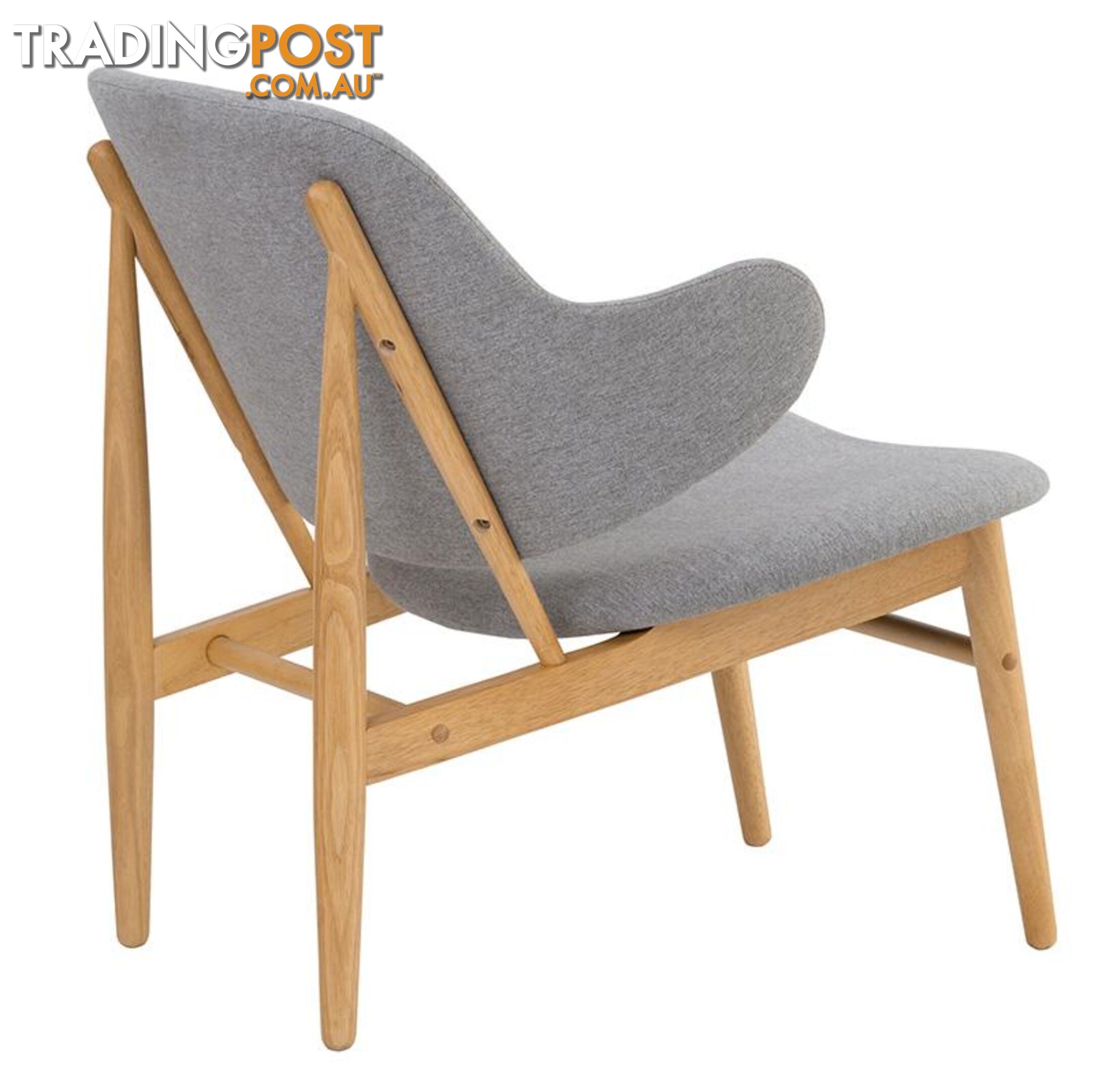 VERONIC Lounge Chair - Natural & Light Grey - 231246 - 9334719002194