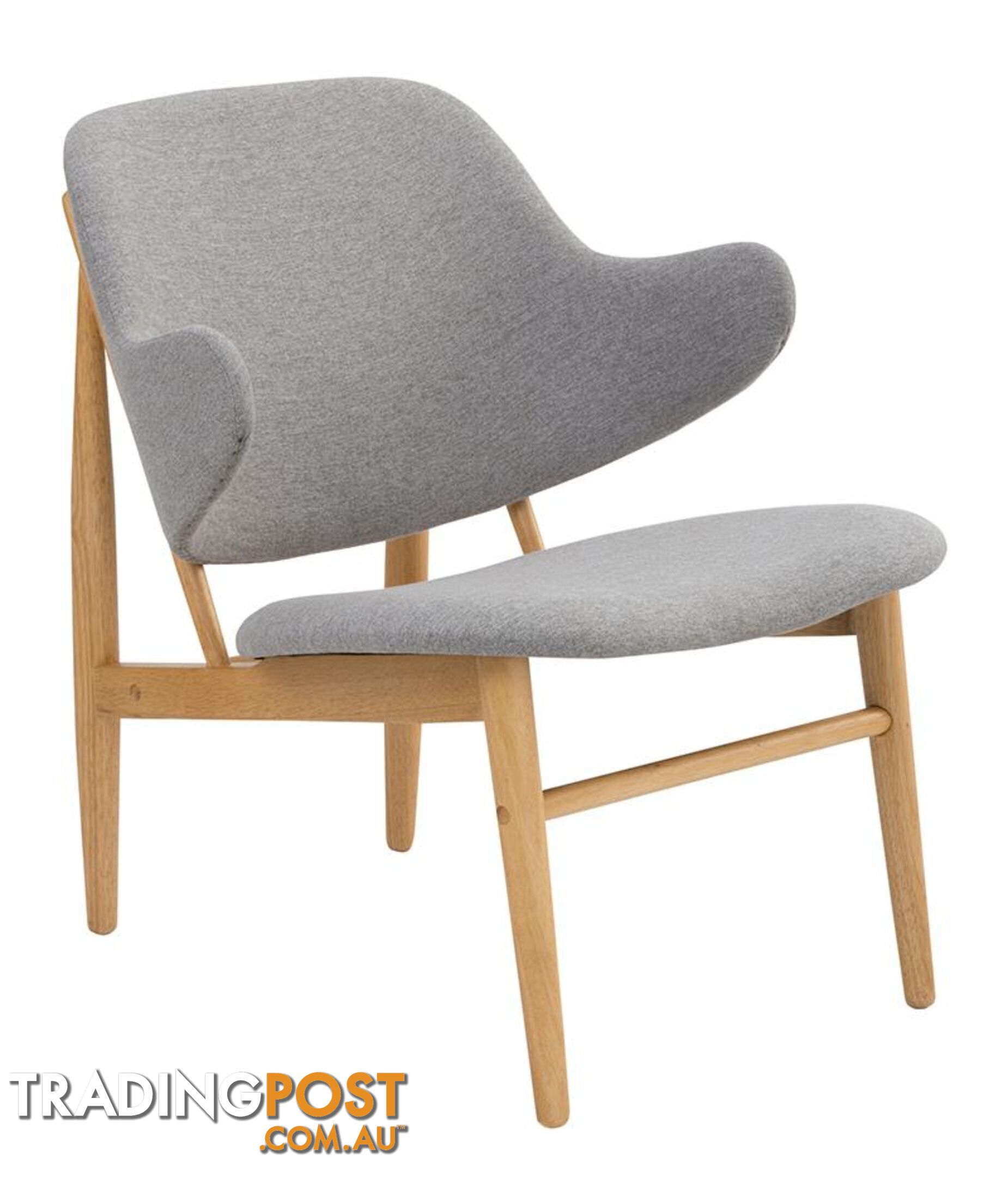 VERONIC Lounge Chair - Natural & Light Grey - 231246 - 9334719002194