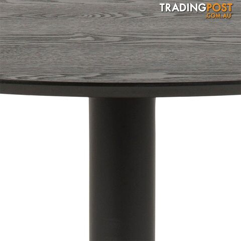 TITAN Round Dining Table 110cm - Black - AC-H000020291 - 5713941135223