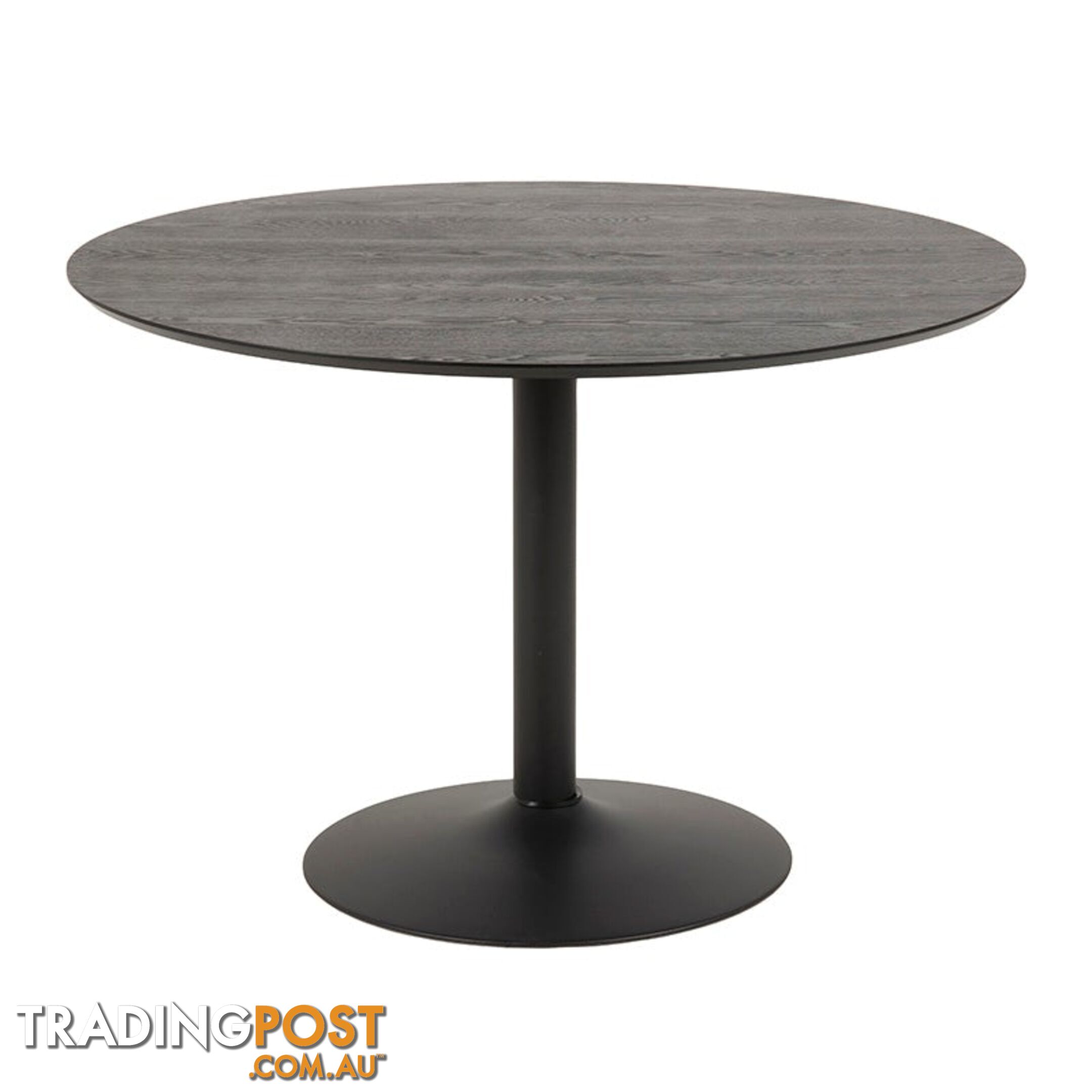 TITAN Round Dining Table 110cm - Black - AC-H000020291 - 5713941135223