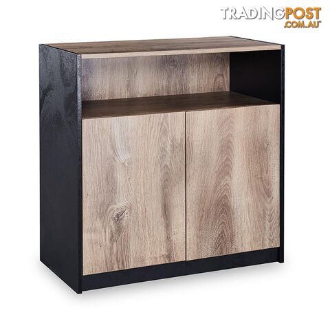 ARTO Credenza Cabinet Small 80cm - Warm Oak & Black - WF-NWS005 - 9334719004327