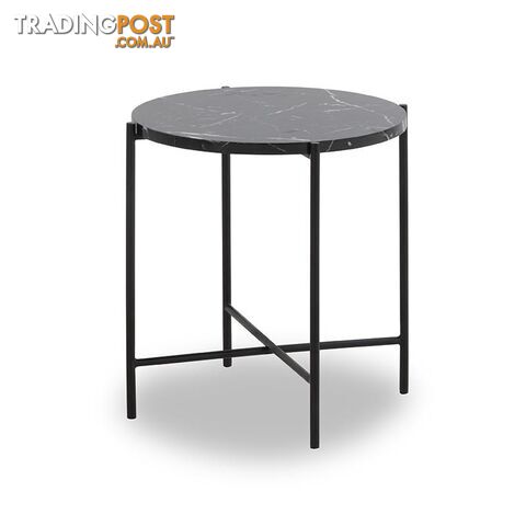 JADEN Side Table Small 45cm - Black & White - DI-J5776 - 9334719001845