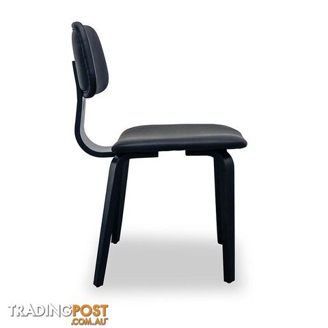 GROVER  Dining Chair - Black Ash Veneer - HL-MK2169 - 9334719002286