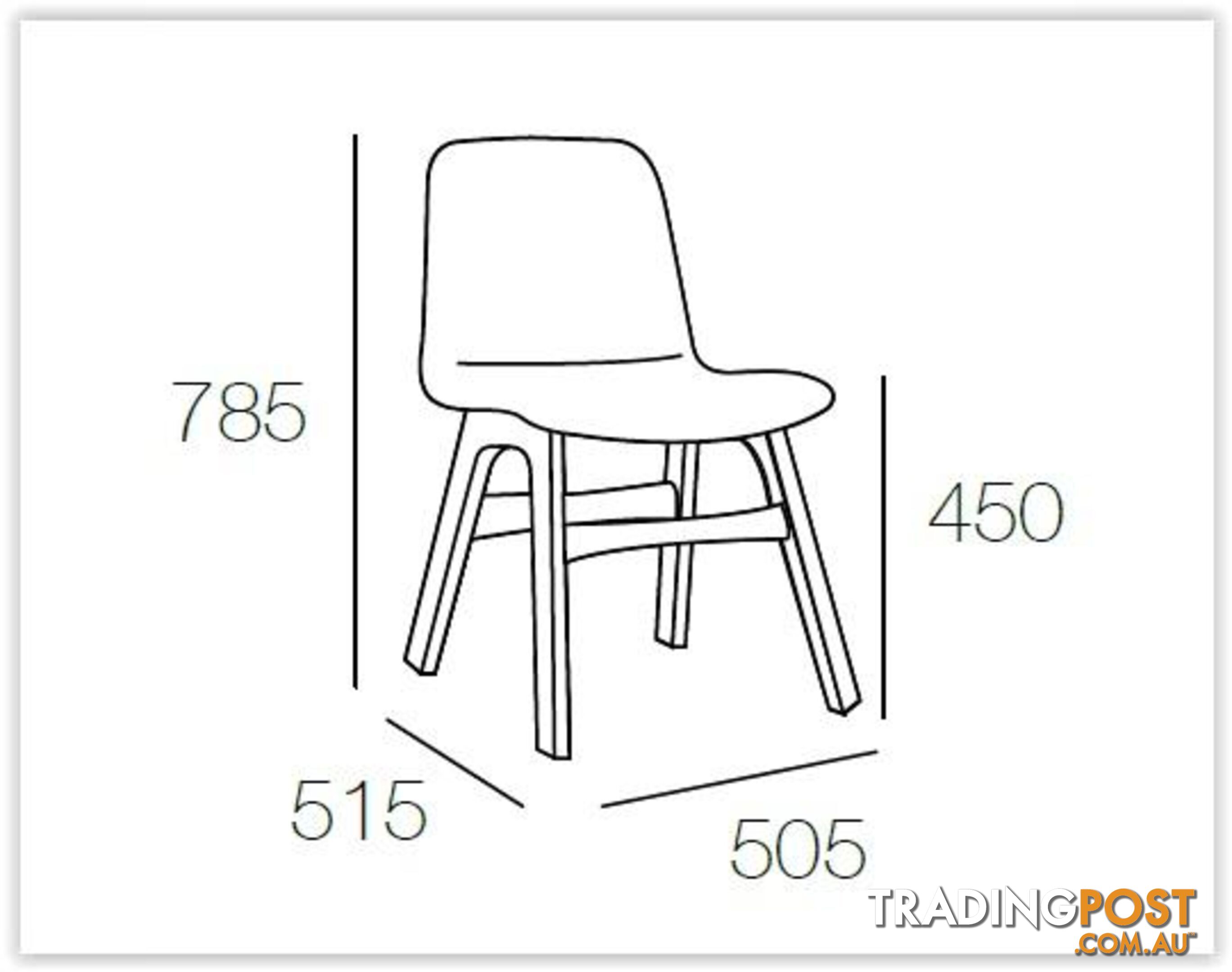ALYSSA Dining Chair - White - ALYSSA_DC112-122 - 9334719000831