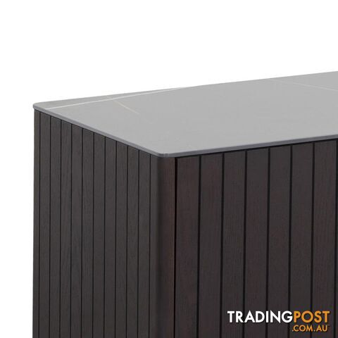 ELORA Sideboard 160cm Ceramic - Smoke Brown Ash - DI-J9698 - 9334719002033