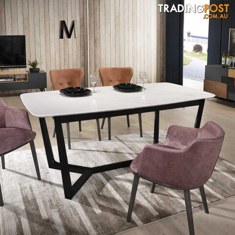 CARLIN Dining Table 1.8M - White & Black - MI-T5182 - 9334719007595 - photo 2 of 6