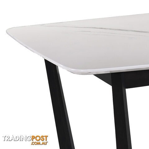 CARLIN Dining Table 1.8M - White & Black - MI-T5182 - 9334719007595