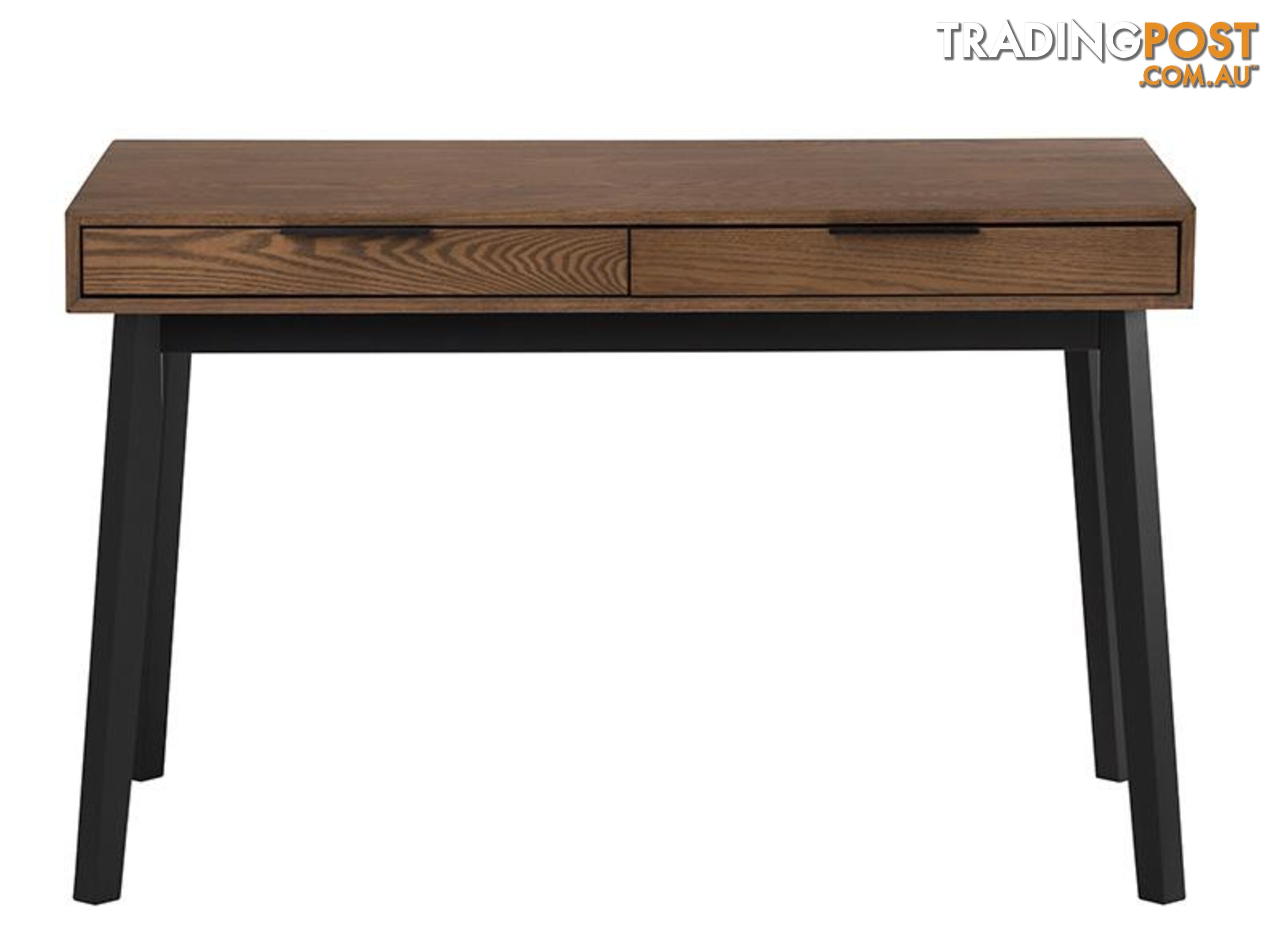 MALTON Study Desk 120cm - Black & Walnut - 124024 - 9334719000442