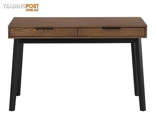 MALTON Study Desk 120cm - Black & Walnut - 124024 - 9334719000442