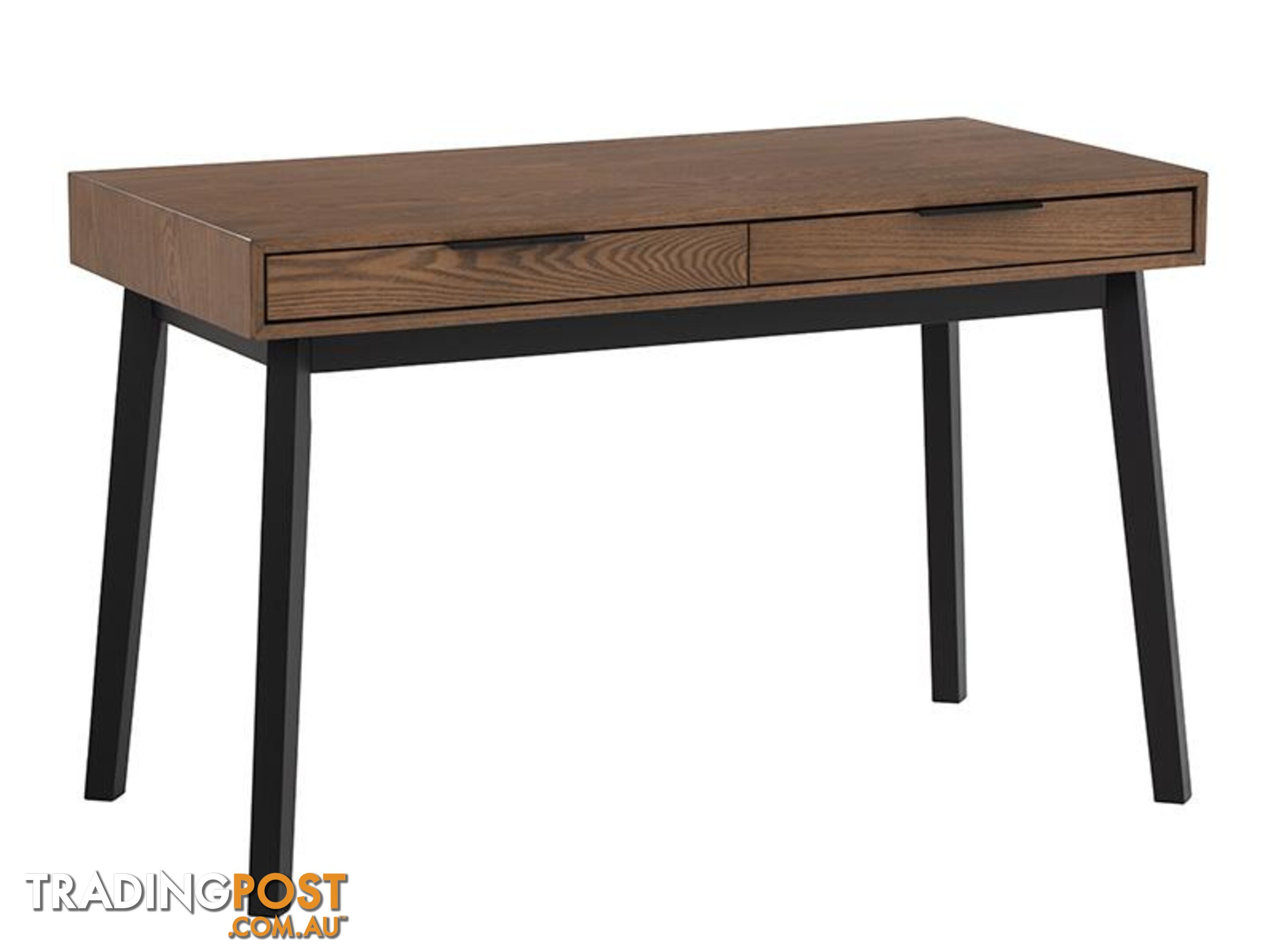 MALTON Study Desk 120cm - Black & Walnut - 124024 - 9334719000442