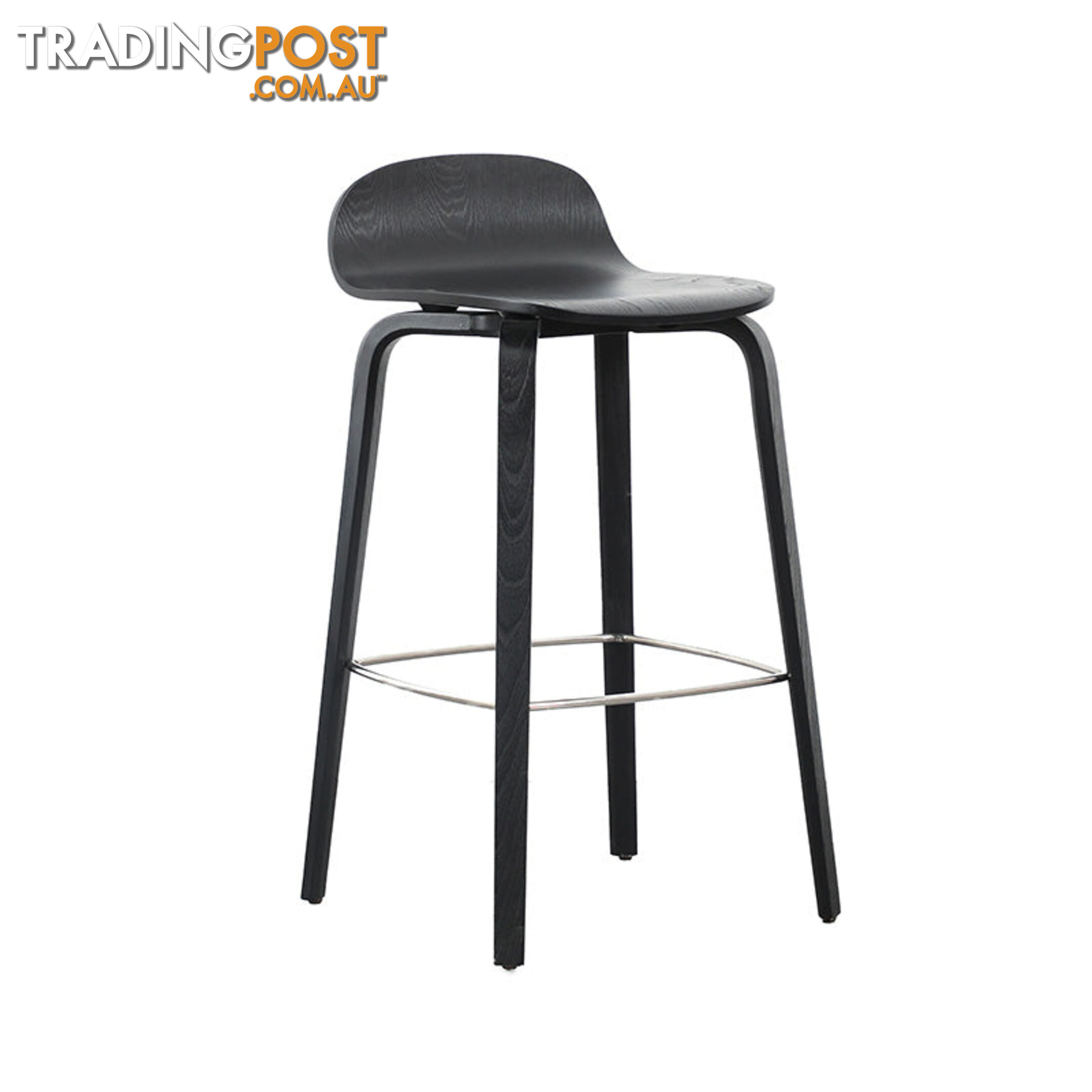 KORI Counter Stool - Black - BB-9113H-B - 9334719012056