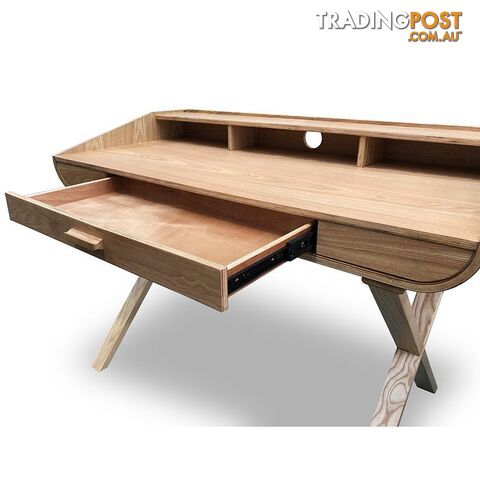 MAZEN Working Desk 1.2M - Natural Ash Veneer - HL-MK6119 - 9334719002491