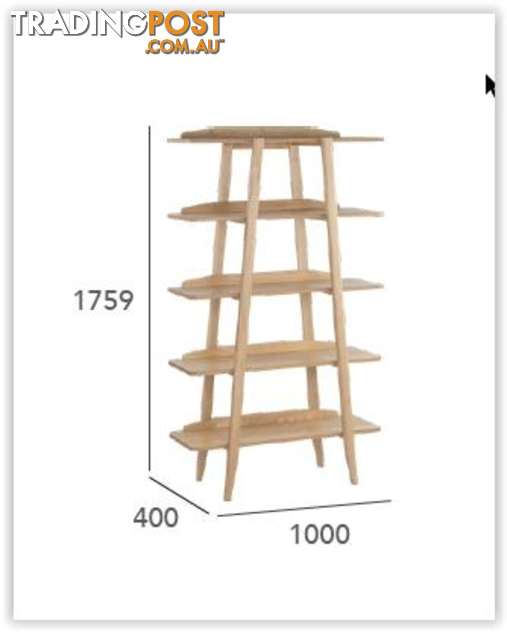 KEIR Shelf Unit 100cm - Natural - 513018 - 9334719009285