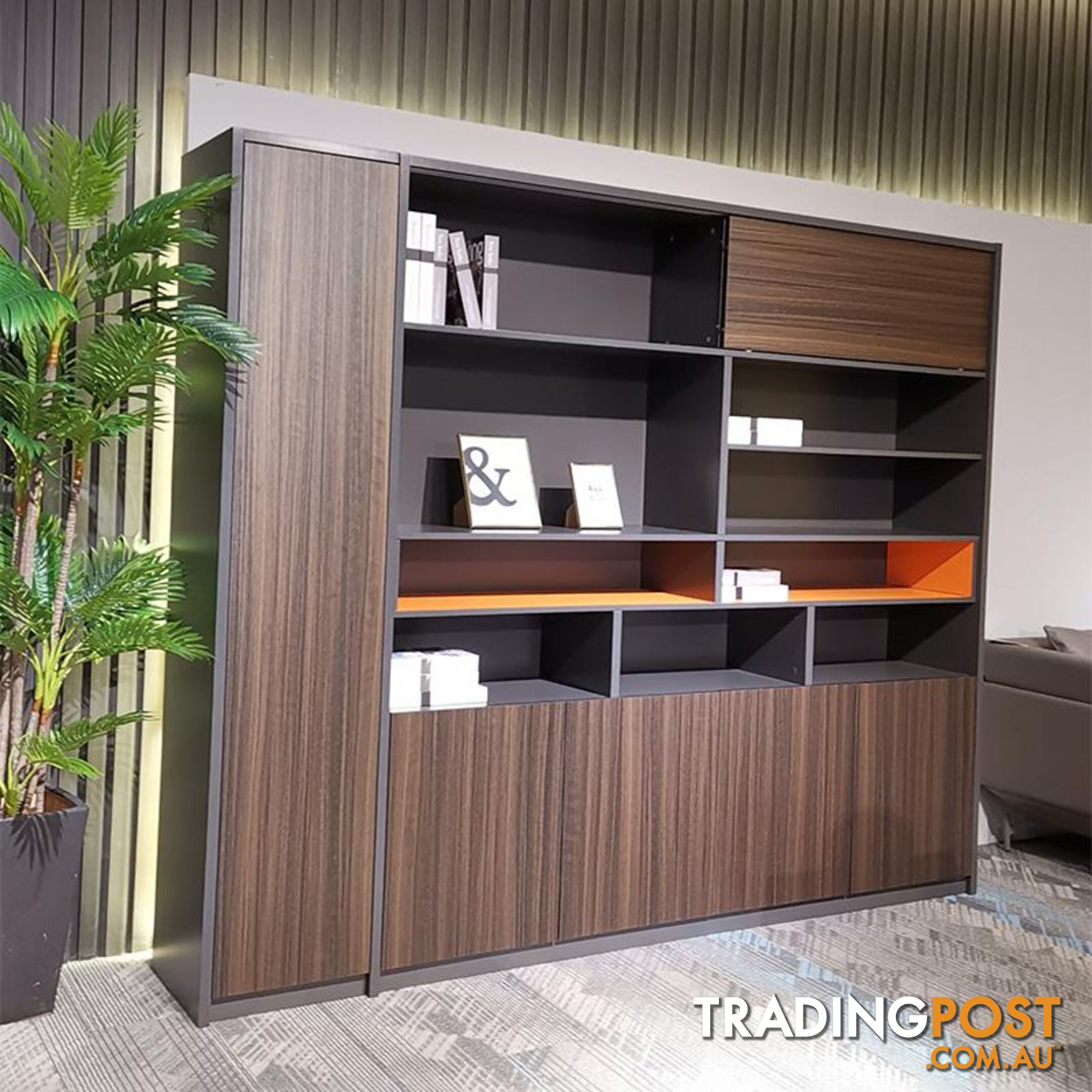 RADDIX Display Unit 240cm - Brown - DF-FF-S0120 - 9334719003375