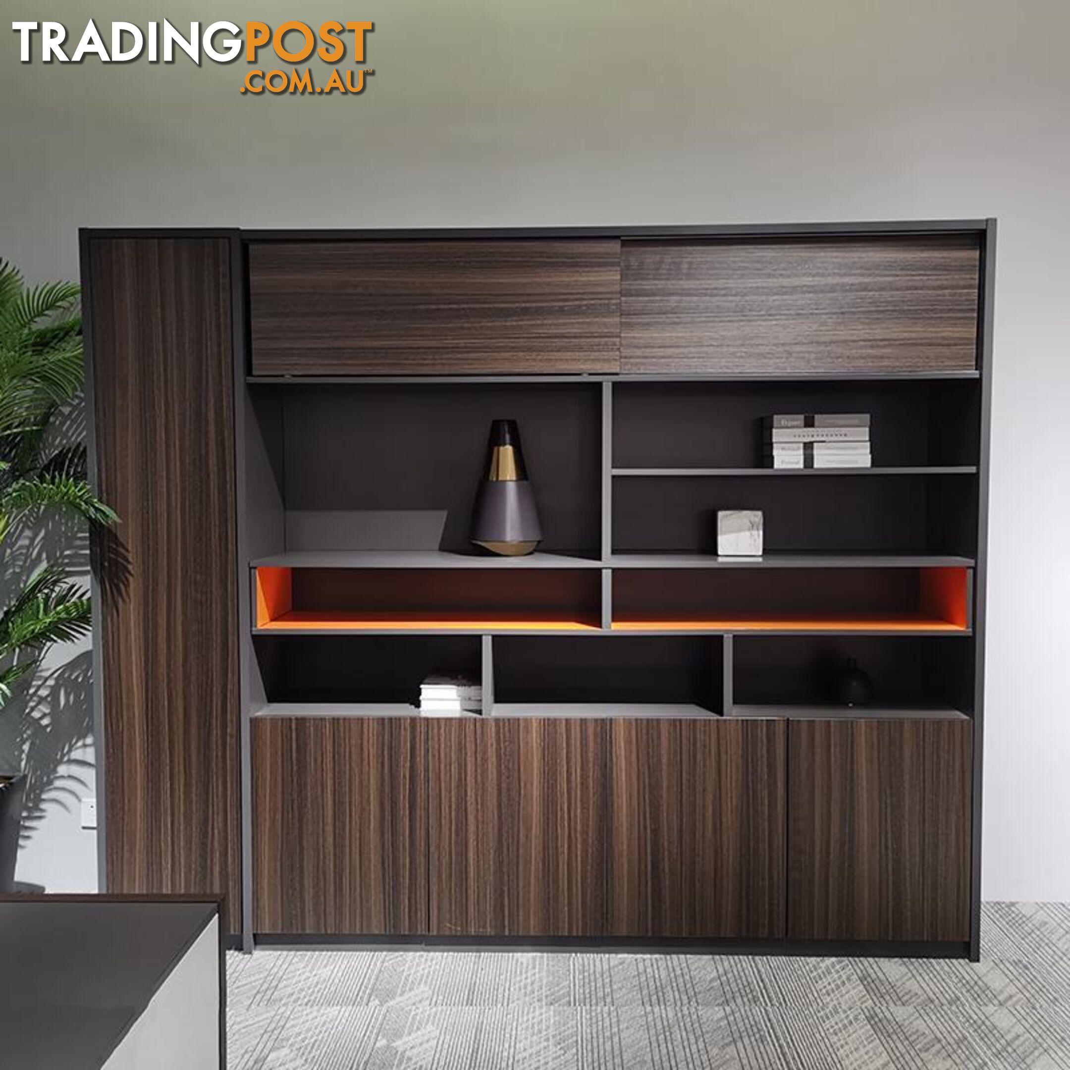 RADDIX Display Unit 240cm - Brown - DF-FF-S0120 - 9334719003375