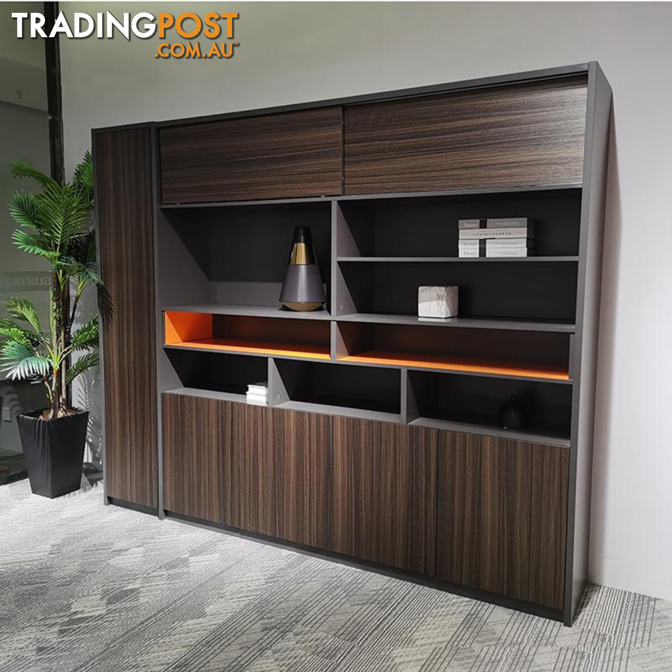 RADDIX Display Unit 240cm - Brown - DF-FF-S0120 - 9334719003375