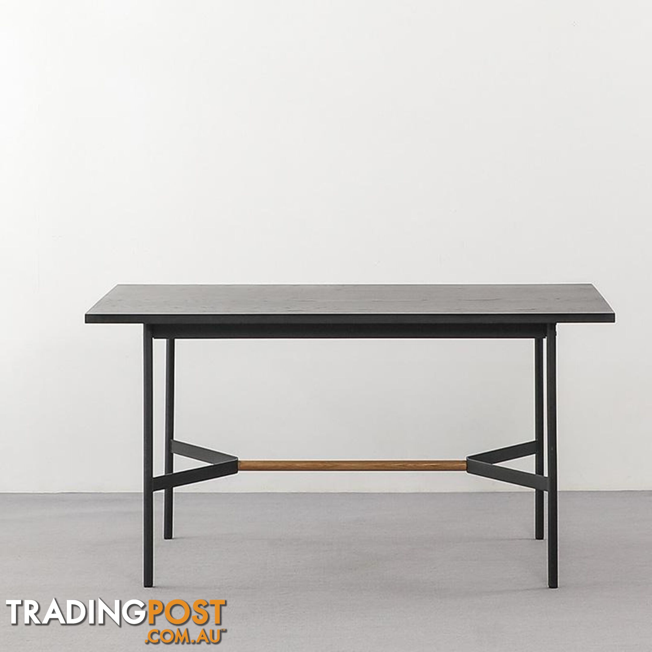 NELLIE Dining Table 150cm - Black & Natural - BB-T003 - 9334719011097