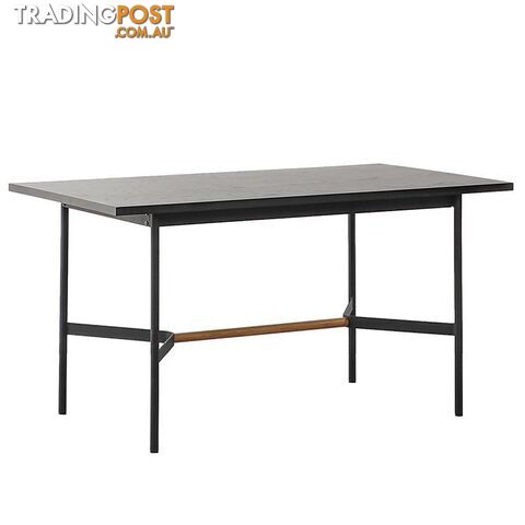 NELLIE Dining Table 150cm - Black & Natural - BB-T003 - 9334719011097