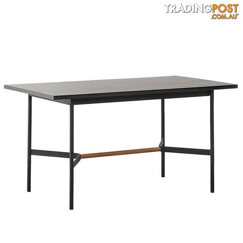 NELLIE Dining Table 150cm - Black & Natural - BB-T003 - 9334719011097