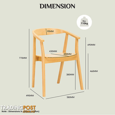 GRETA Dining Chair - Black - 24092581 - 9334719007458