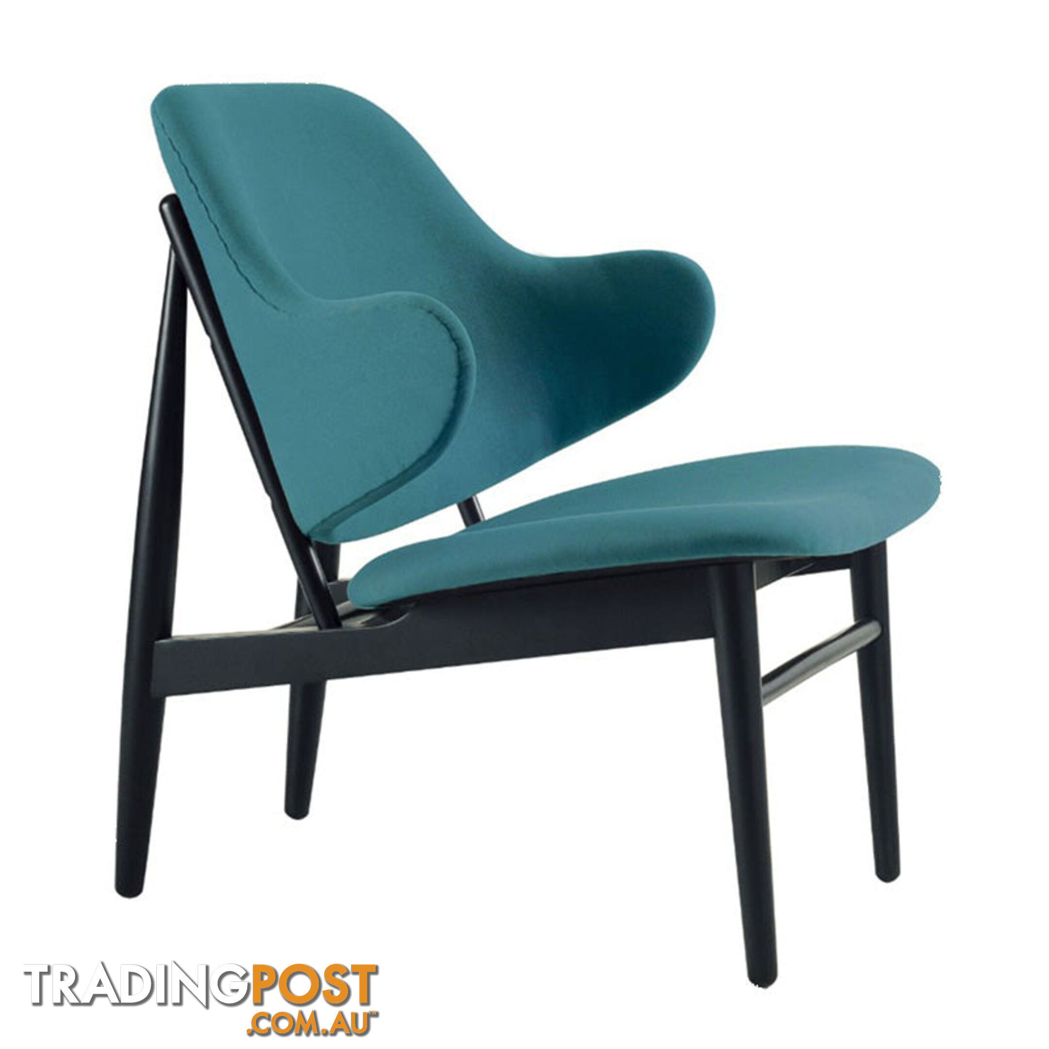 VERONIC Lounge Chair - Teal & Black - VERONIC_114_733 - 9334719012308