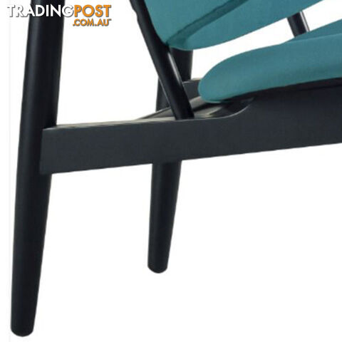 VERONIC Lounge Chair - Teal & Black - VERONIC_114_733 - 9334719012308