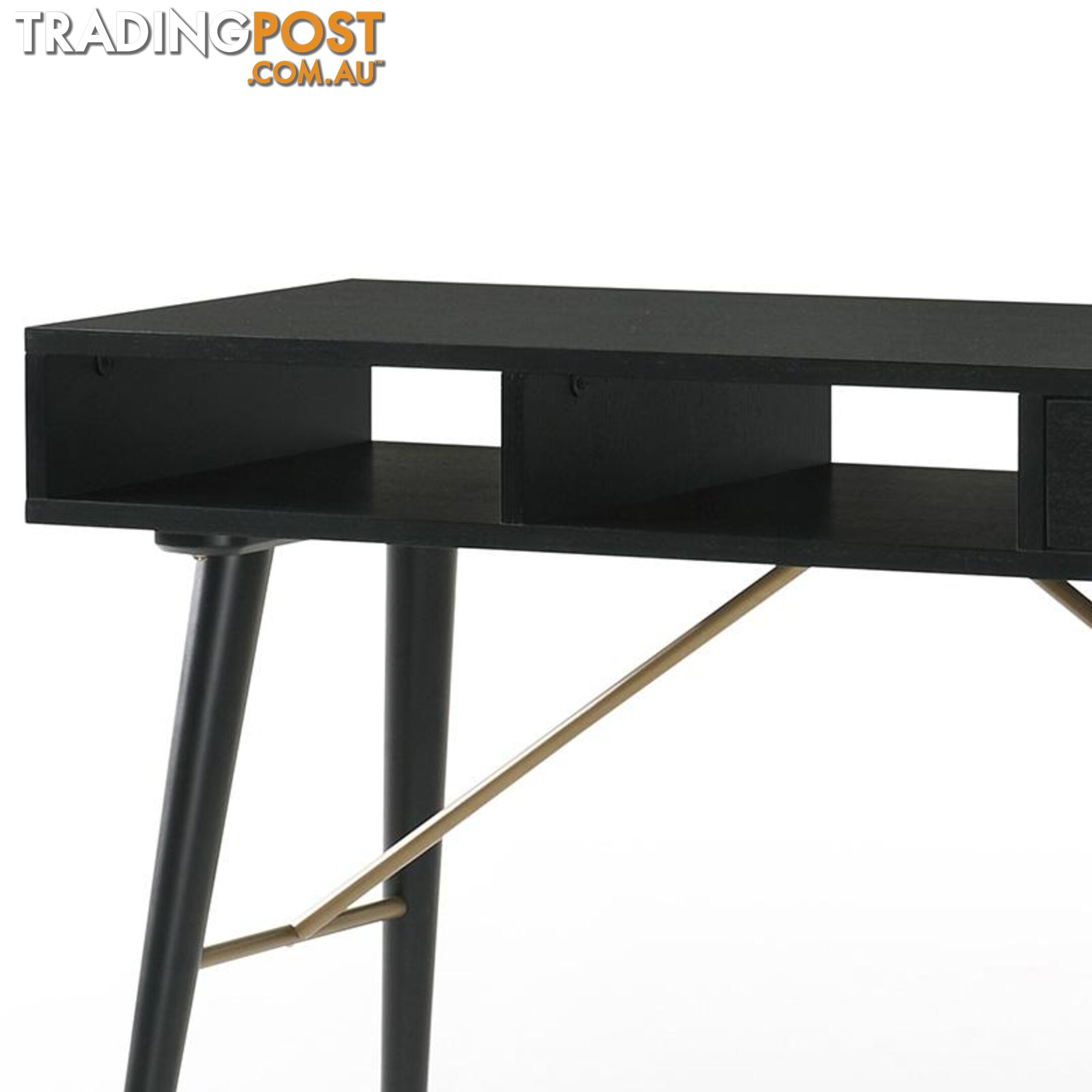 RANIA Study Desk Console 120cm - Black - MI-BH664-CO - 9334719007663