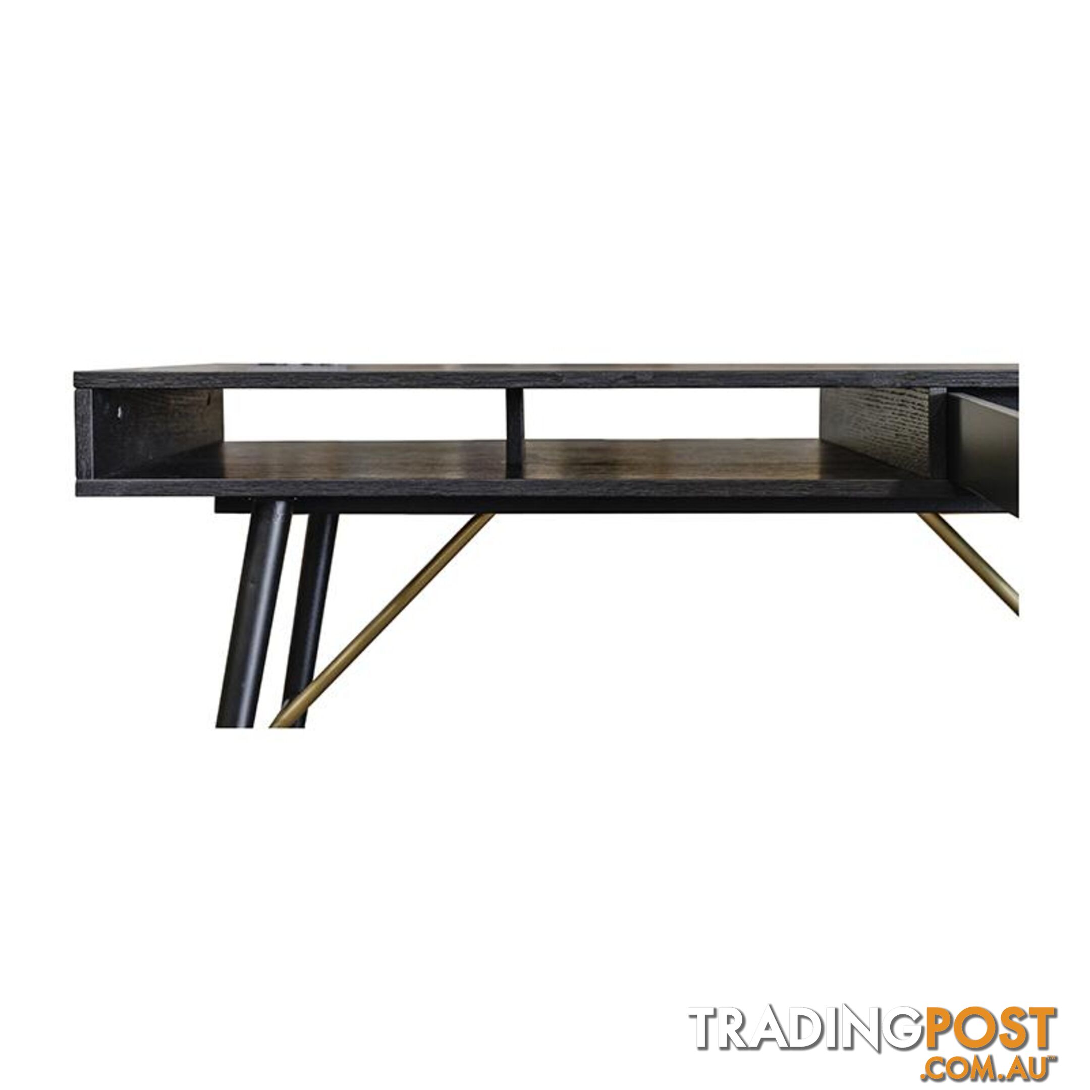 RANIA Study Desk Console 120cm - Black - MI-BH664-CO - 9334719007663