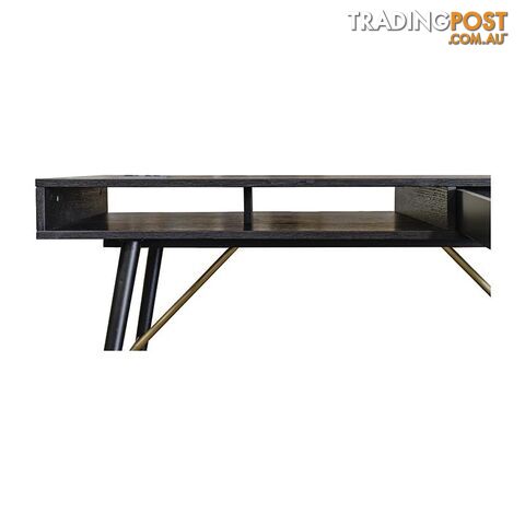 RANIA Study Desk Console 120cm - Black - MI-BH664-CO - 9334719007663