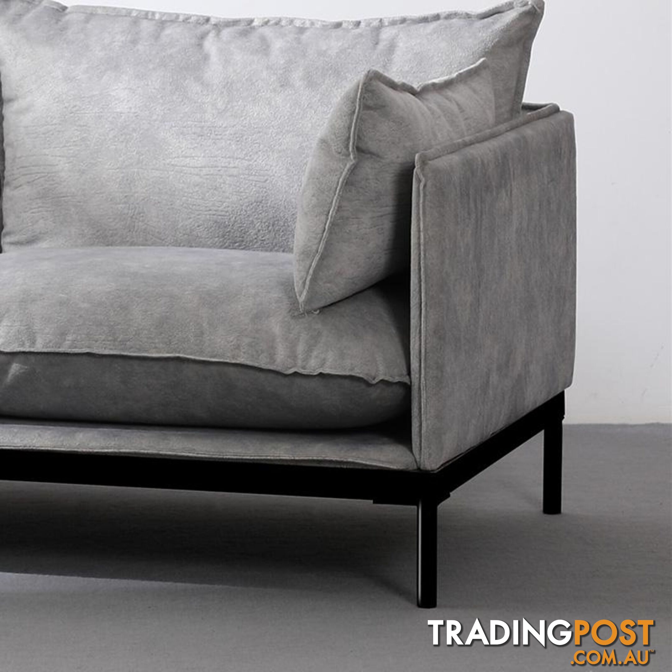 SINCLAIR Single Seater Sofa in Grey - BB-S005-GY - 9334719011066