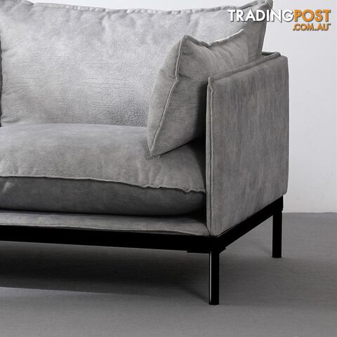 SINCLAIR Single Seater Sofa in Grey - BB-S005-GY - 9334719011066
