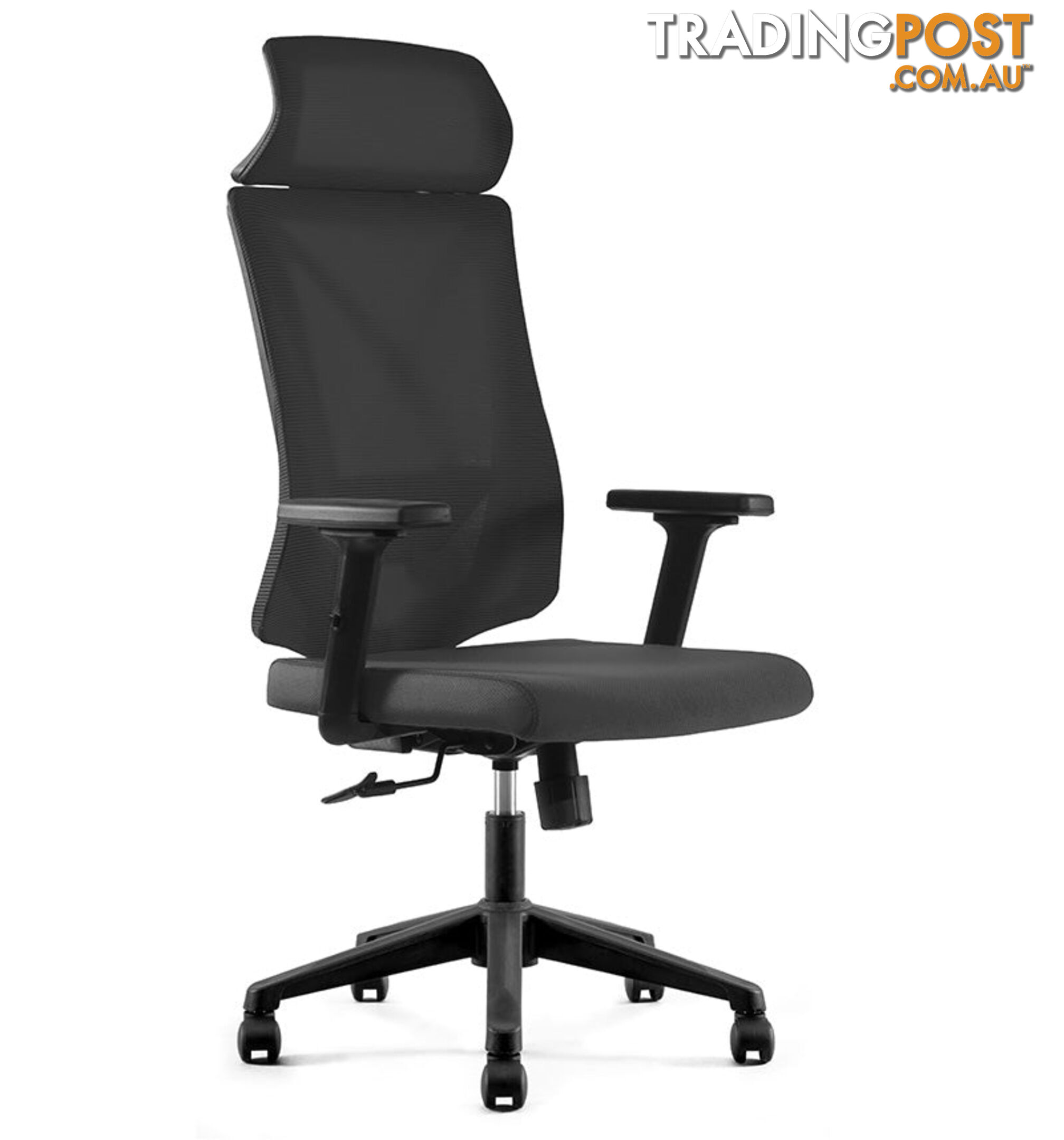 FRODE Executive Office Chair with Headrest - Black - DF-DX6912A - 9334719011110