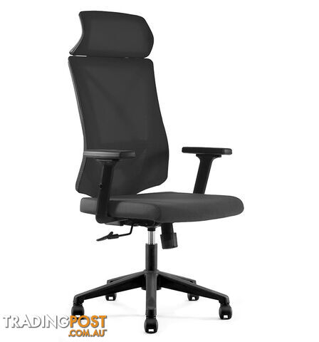 FRODE Executive Office Chair with Headrest - Black - DF-DX6912A - 9334719011110