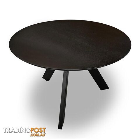 ACE Round Dining Table 1.2M - Black - LI-NS9289-BLK - 9334719002941