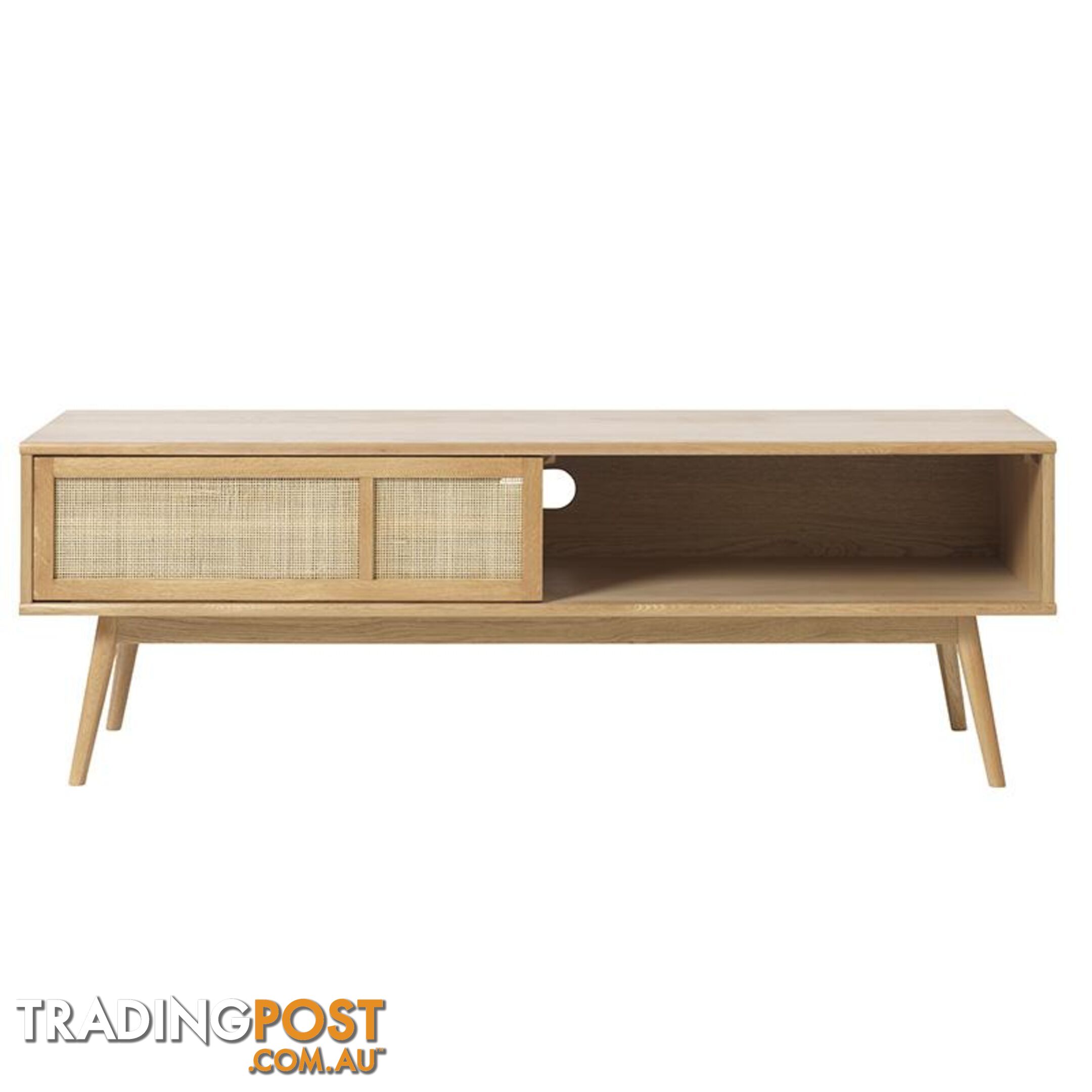 BARRALI Entertainment TV Unit 150cm -  Natural & Rattan - 43290200 - 5704745096520