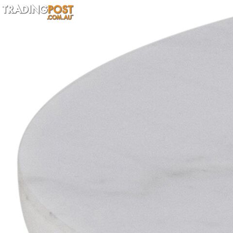 DARBY Side Table Marble 50cm - White - AC-H000018045 - 5705994994032