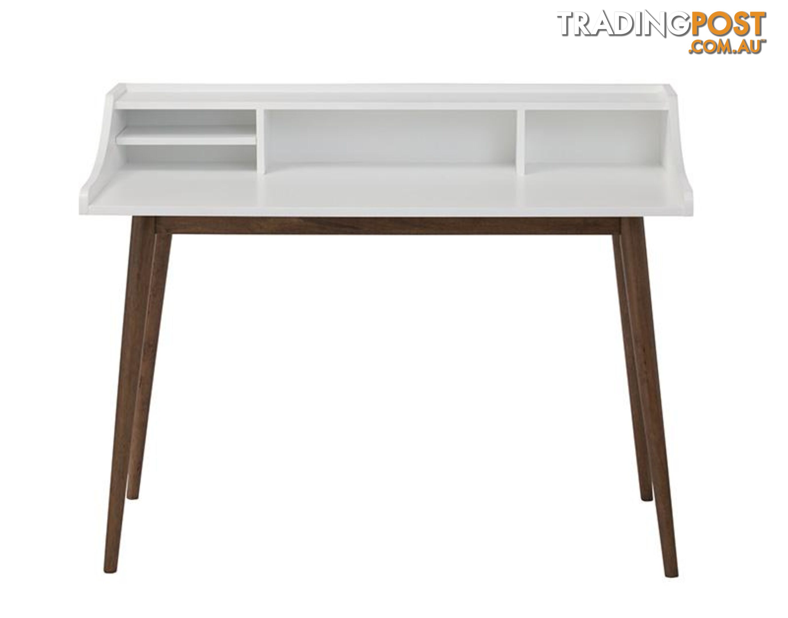 LAGOM Study Desk 120cm - Natural & White - 124030 - 9334719000473