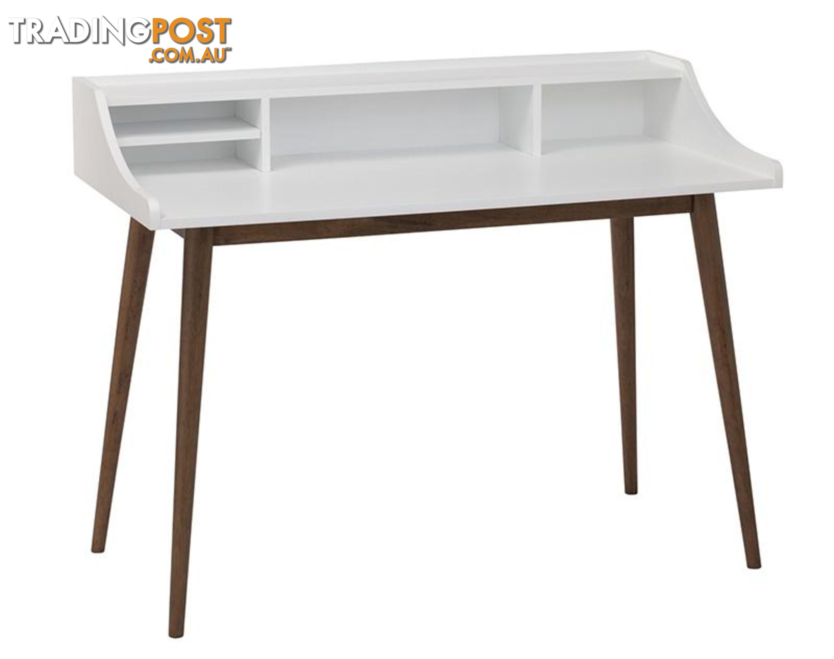 LAGOM Study Desk 120cm - Natural & White - 124030 - 9334719000473