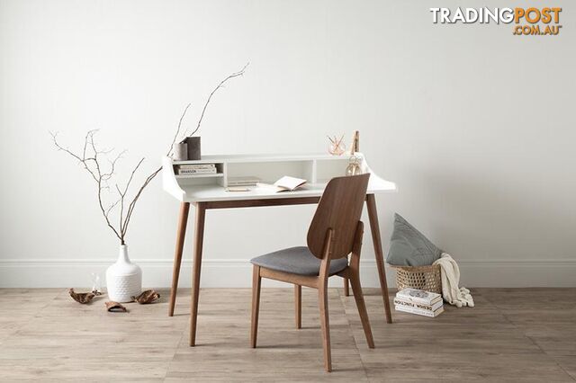 LAGOM Study Desk 120cm - Natural & White - 124030 - 9334719000473