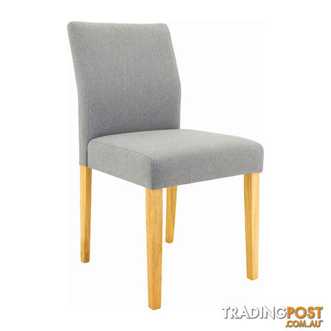 Ladee Dining Chair - Oak + Silver - 241037 - 9334719008028