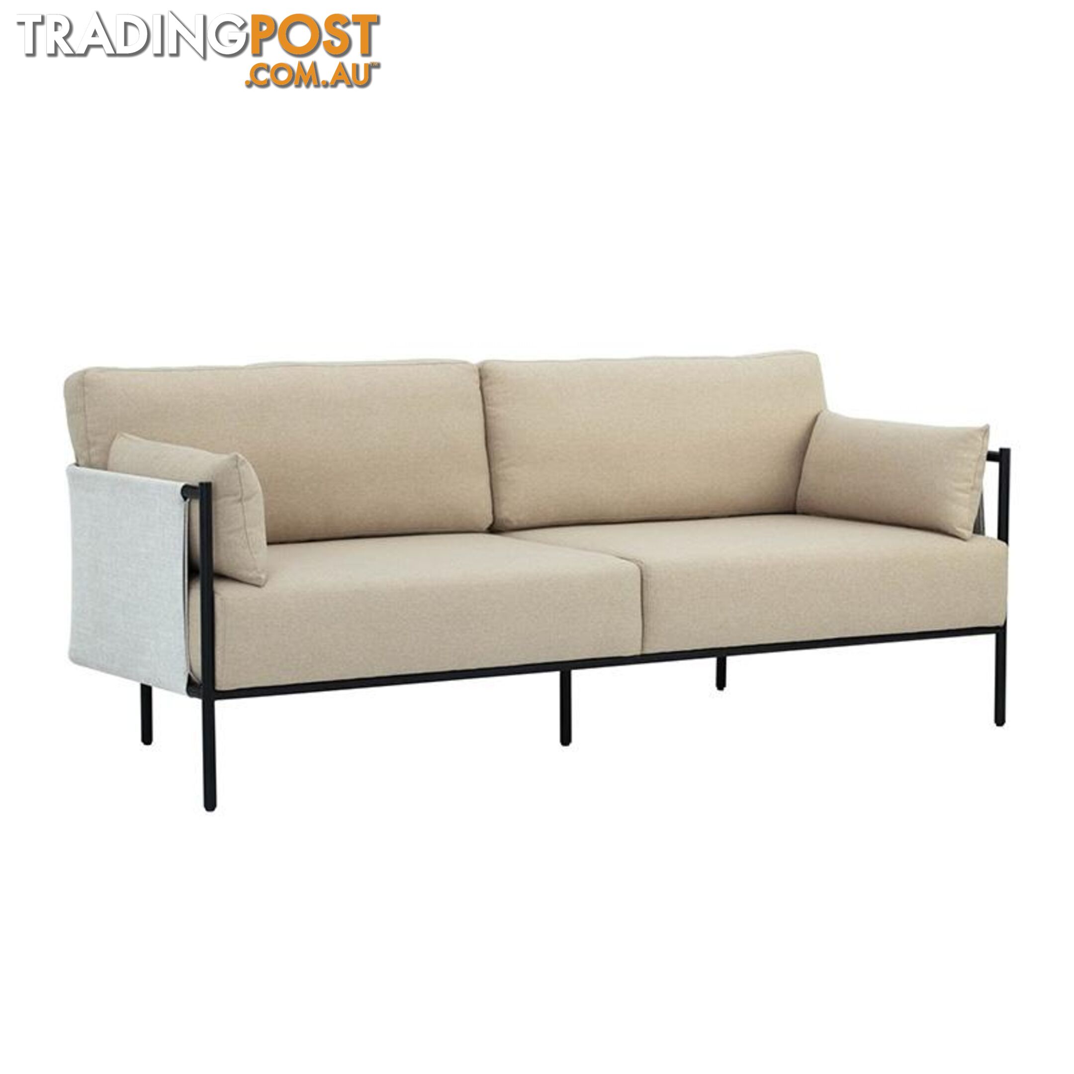 TREDIA 3 Seater Sofa - Tortilla/ White Grey Colour - 233124 - 9334719002613